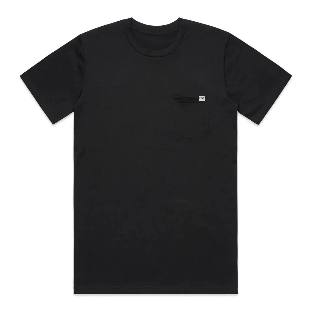 Cheap Classic Pocket Tee / black Tops