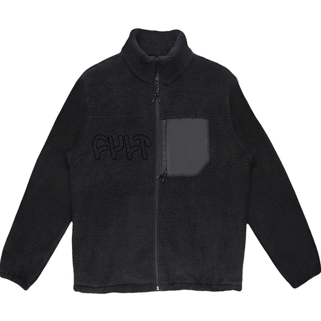 Flash Sale Logo Sherpa Jacket Tops