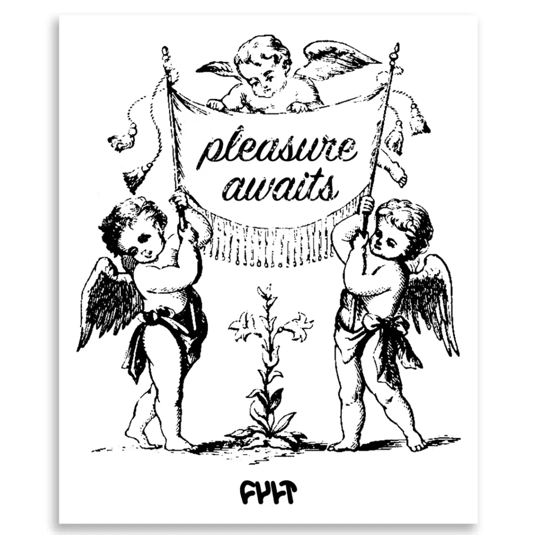 Outlet Pleasure Awaits Poster Tops