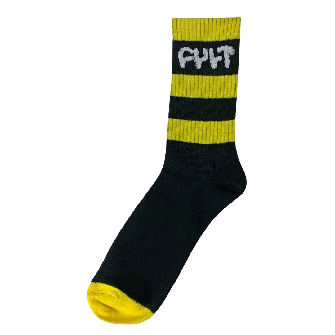 Discount Stripe Logo Socks / yellow Socks | Accessories