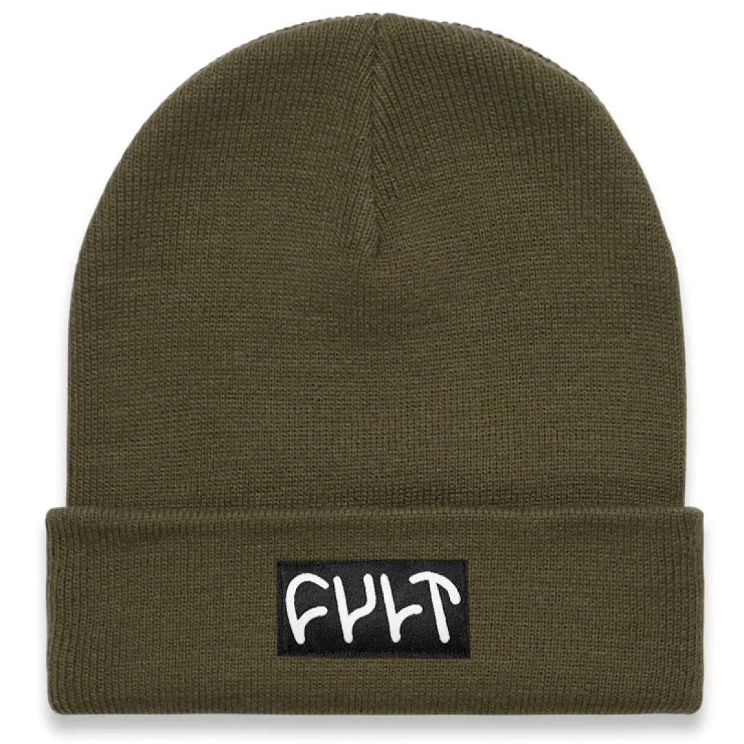 Discount Witness Beanie / tight knit army green Hats