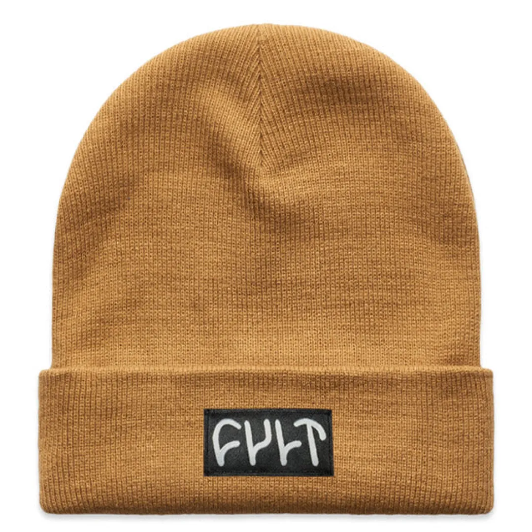 Shop Witness Beanie / tight knit camel Hats