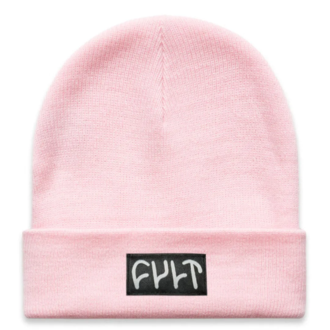 New Witness Beanie / tight knit pink Hats